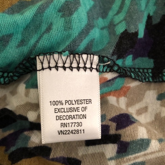 Lace Racer Back Printed Tank - Picture 4 of 5